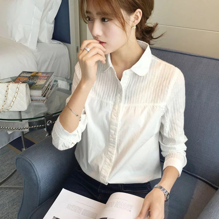 Summer Korean Style Company Business Wear Blouse