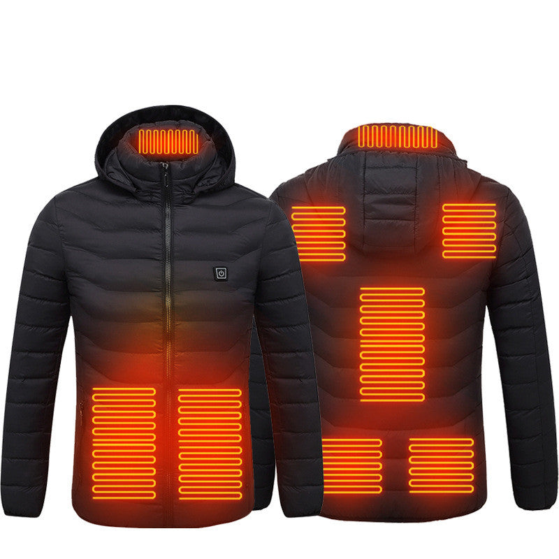 New Heated Jacket Coat USB Electric Jacket Cotton Coat Heater Thermal Clothing Heating Vest Men's Clothes Winter - taylorkinfo