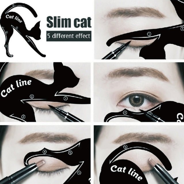 Eye shadow eyeliner makeup tool cat eye card - Taylor K Shop