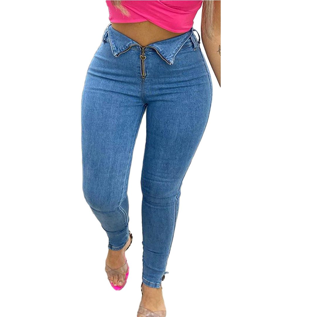 Fashion casual jeans with jeans - Taylor K Shop