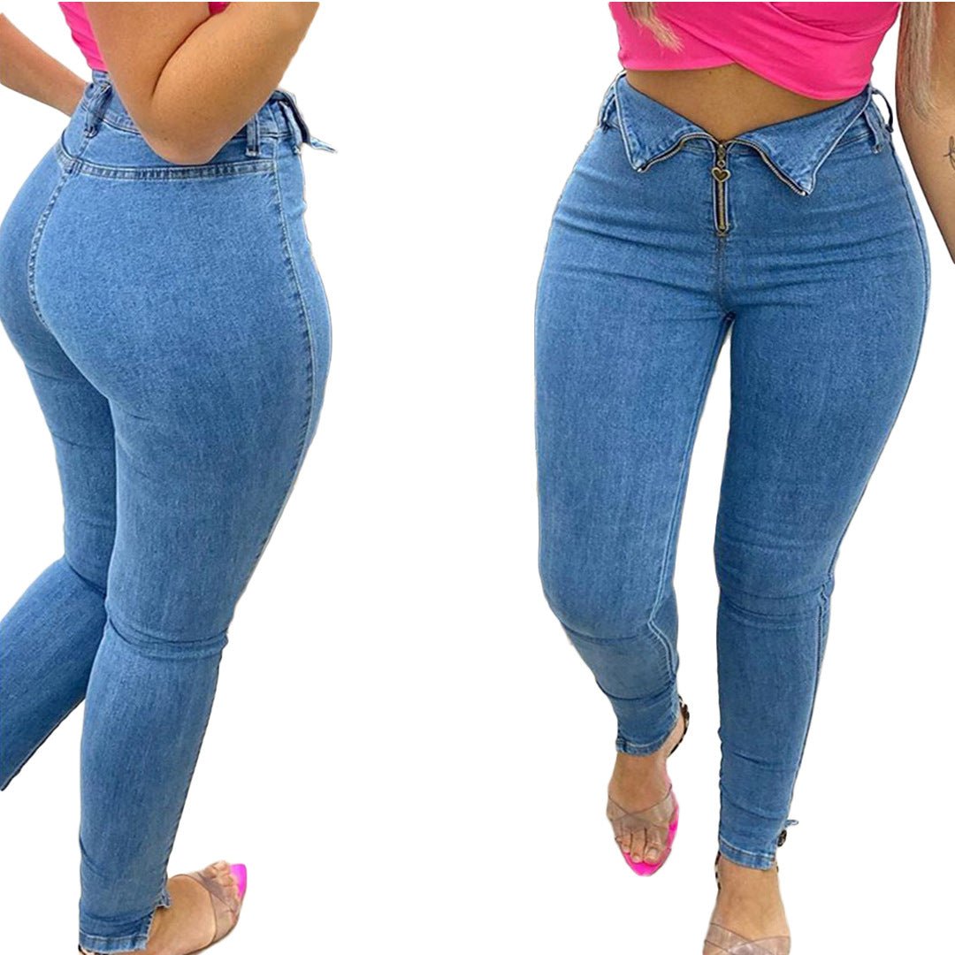 Fashion casual jeans with jeans - Taylor K Shop