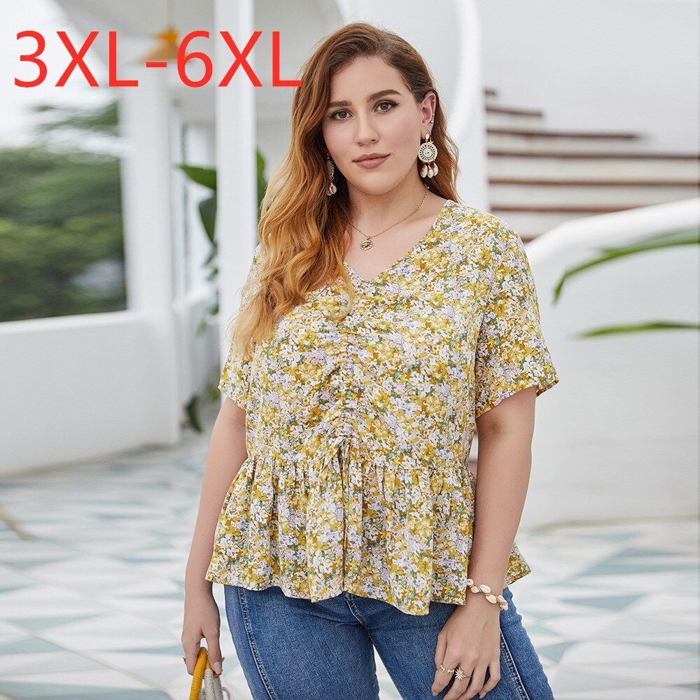 Fat woman print blouse - Taylor K Shop