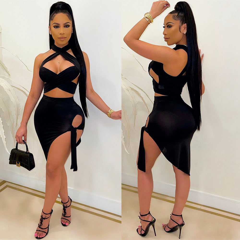 Fashion Sexy Lady Two-Piece Short Skirt Suit - taylorkinfo