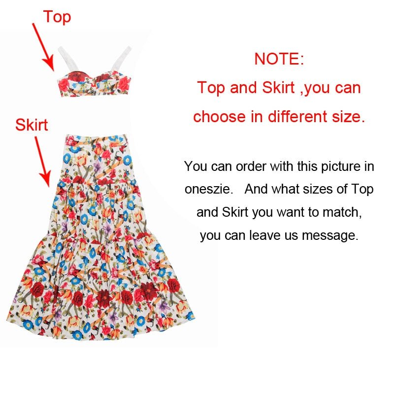 floral print women summer dress sleeveless 2 Piece set bohemian dresses holiday vestidos chic plus size beach dress rode - Taylor K Shop