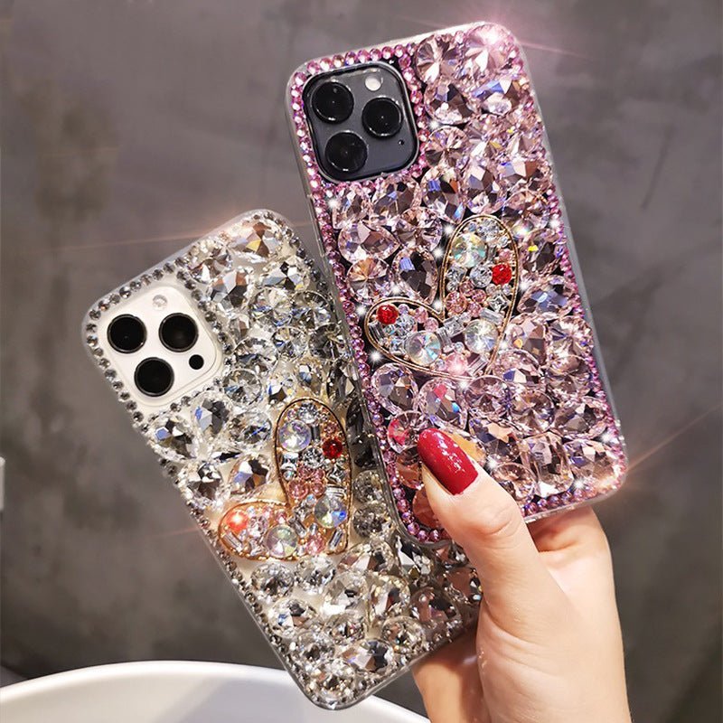 Full Diamond Mobile Phone Case Love Temperament - Taylor K Shop