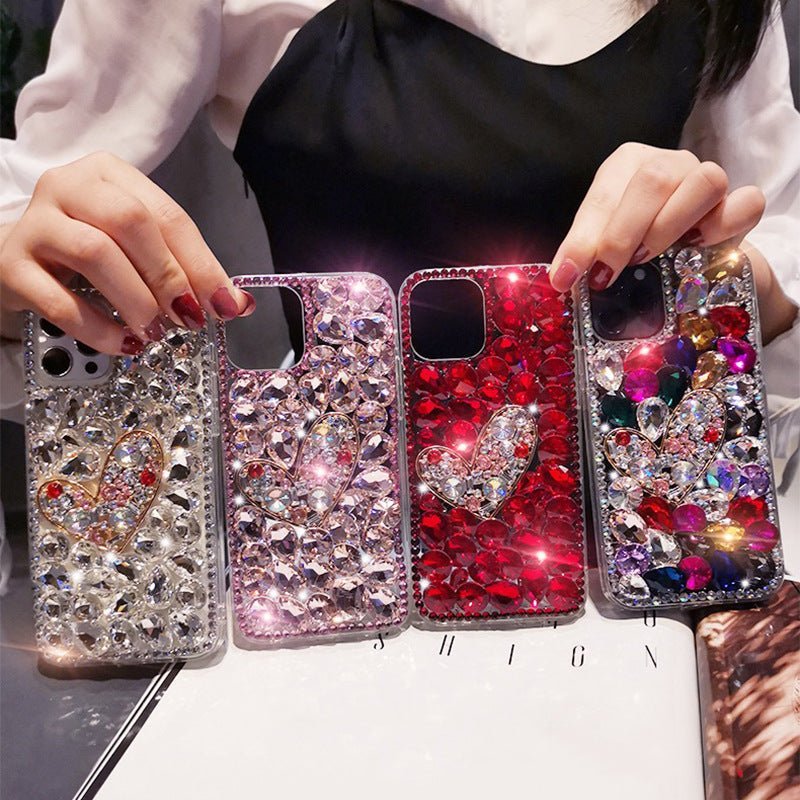 Full Diamond Mobile Phone Case Love Temperament - Taylor K Shop