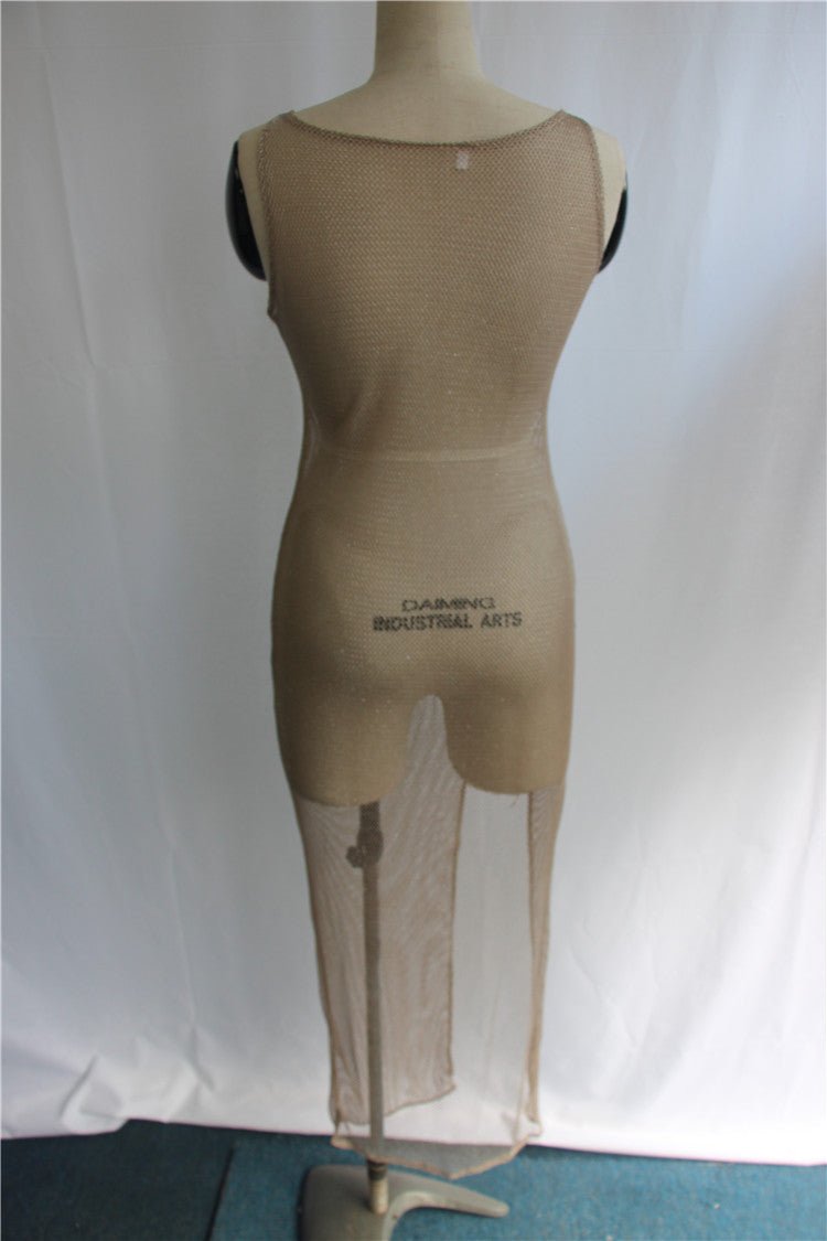 Grey hollow blouse long skirt - Taylor K Shop