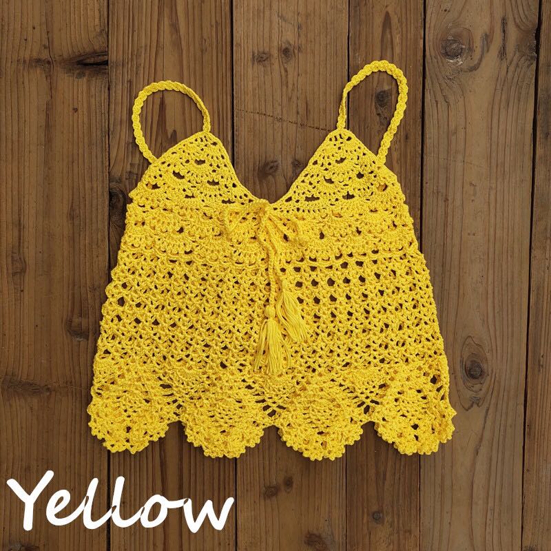 Handmade crochet bikini blouse - Taylor K Shop