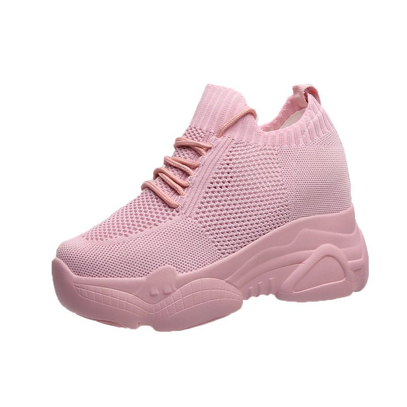 Heighten small white shoes for women - Taylor K Shop