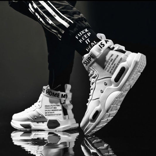 High - top Shoes Men's Shoes Korean Style Trendy Sports Boys Couple Shoes - Taylor K Shop