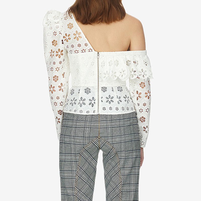 Hollow versatile blouse - Taylor K Shop