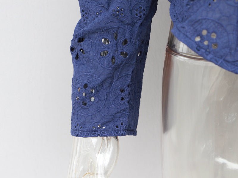 Hollow versatile blouse - Taylor K Shop