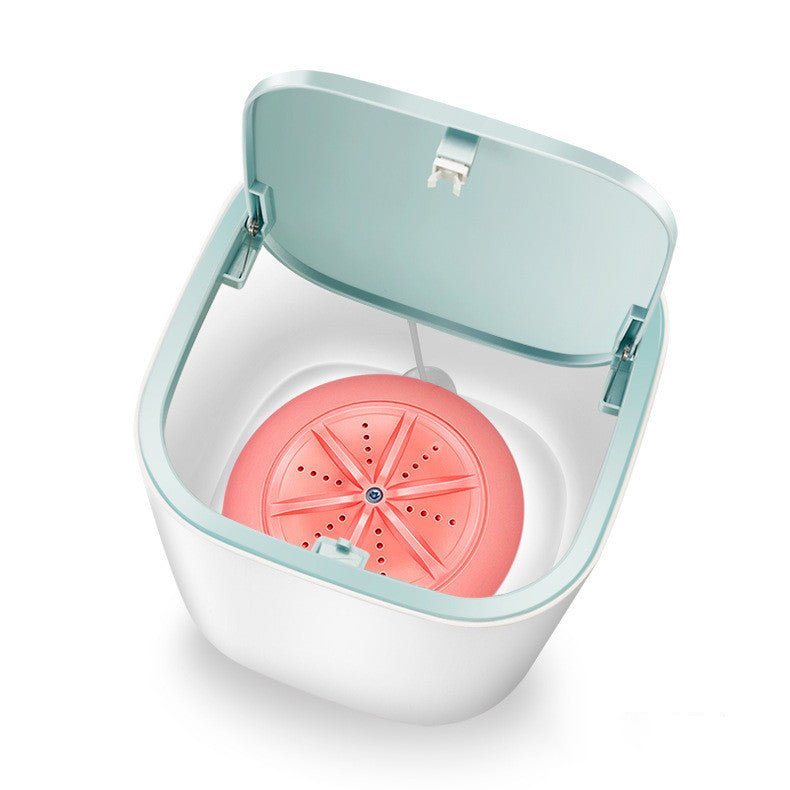 Household Small Laundry Bucket Mini Turbo Table Washing Machine Student Dormitory Underwear Socks Washer - Taylor K Shop