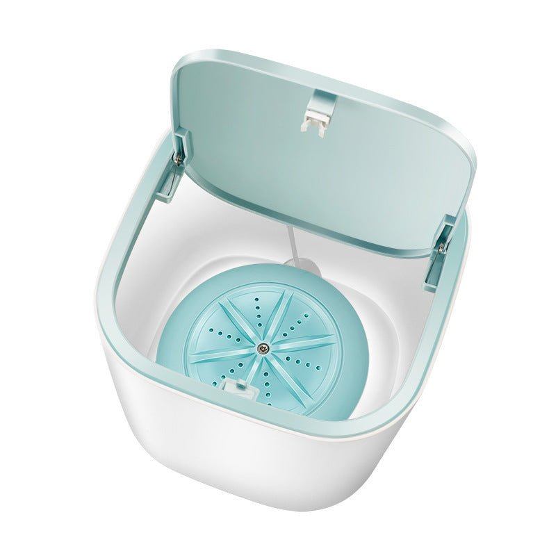 Household Small Laundry Bucket Mini Turbo Table Washing Machine Student Dormitory Underwear Socks Washer - Taylor K Shop