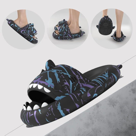 Ins Punk Shark Slippers Women's Home Shoes Print Bathroom Slippers - Taylor K Shop