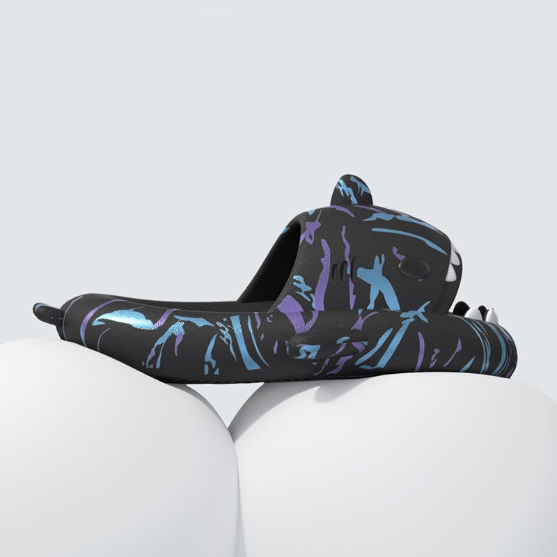 Ins Punk Shark Slippers Women's Home Shoes Print Bathroom Slippers - Taylor K Shop