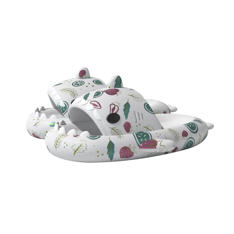 Ins Punk Shark Slippers Women's Home Shoes Print Bathroom Slippers - Taylor K Shop