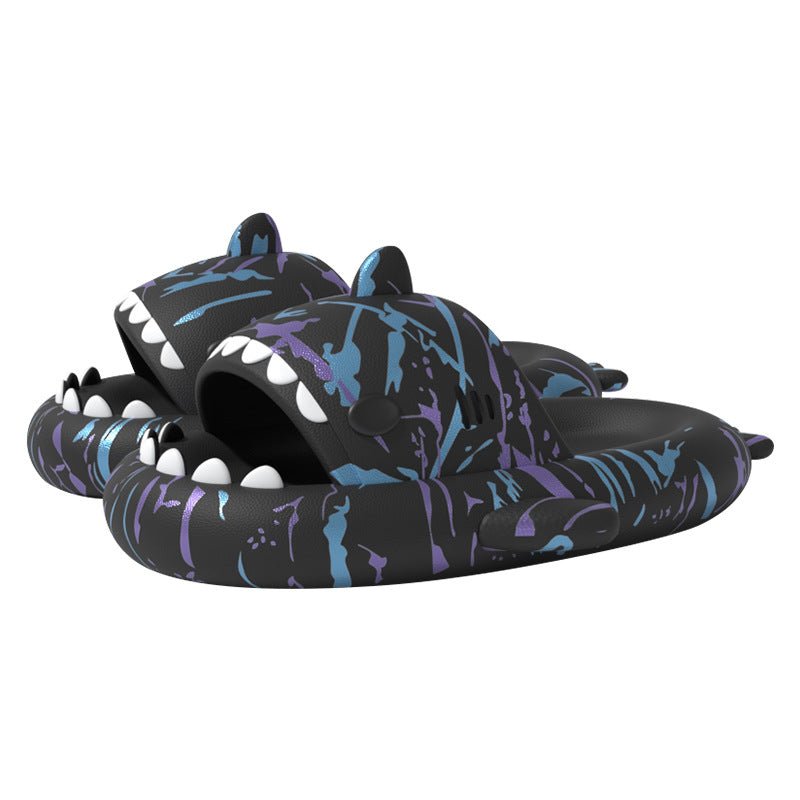 Ins Punk Shark Slippers Women's Home Shoes Print Bathroom Slippers - Taylor K Shop
