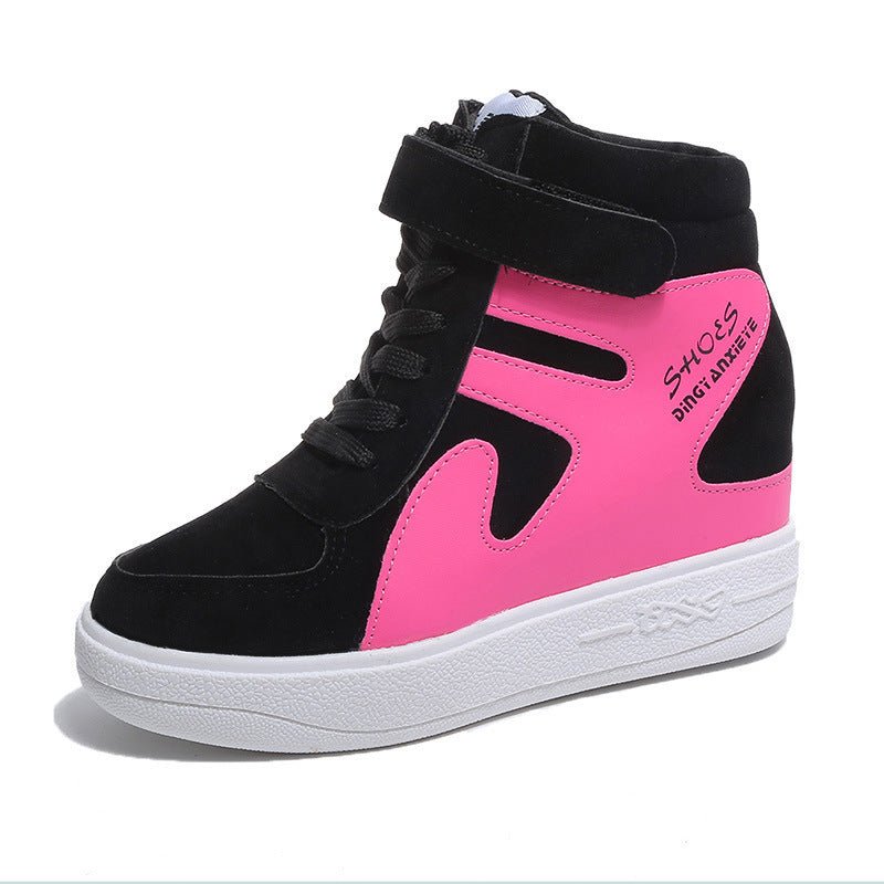 Invisible Inside Heightener Canvas Women's Shoes Korean High - top Shoes Thick Soles Casual Shoes Student Sports - Taylor K Shop