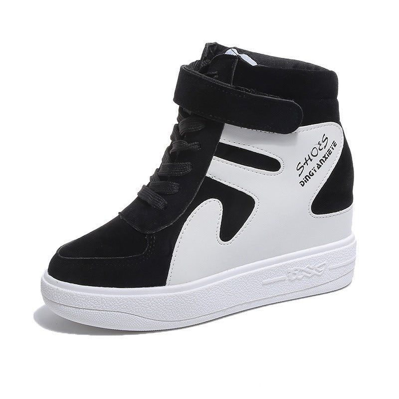 Invisible Inside Heightener Canvas Women's Shoes Korean High - top Shoes Thick Soles Casual Shoes Student Sports - Taylor K Shop