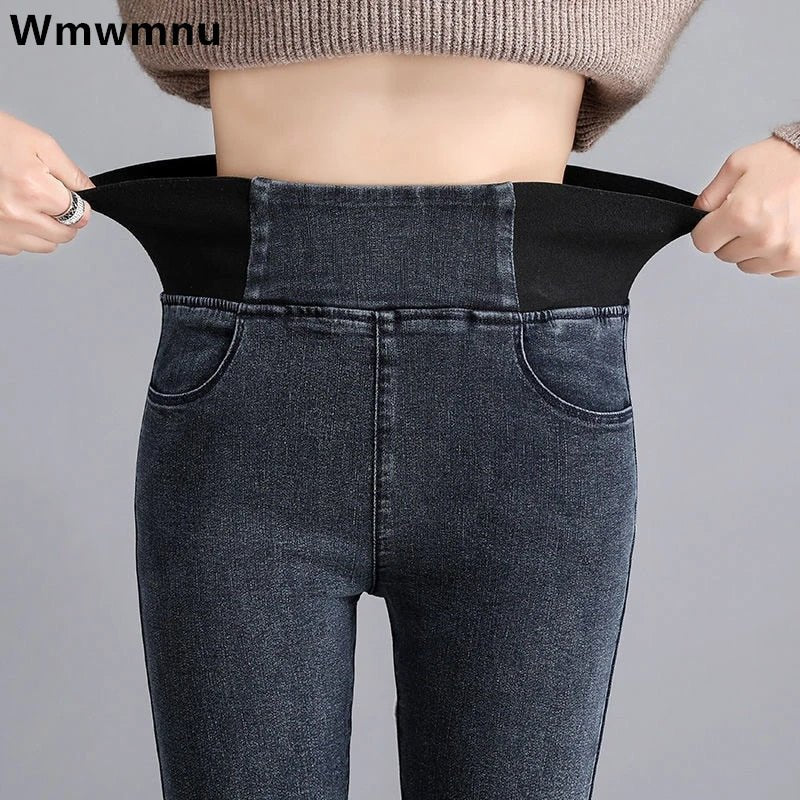 Jeans Oversize 26 - 38 Slim Denim Pants Women's High Waist Skinny Jean Vintage Wash Pencil Stretch Vaqueros Leggings Pantalones - Taylor K Shop