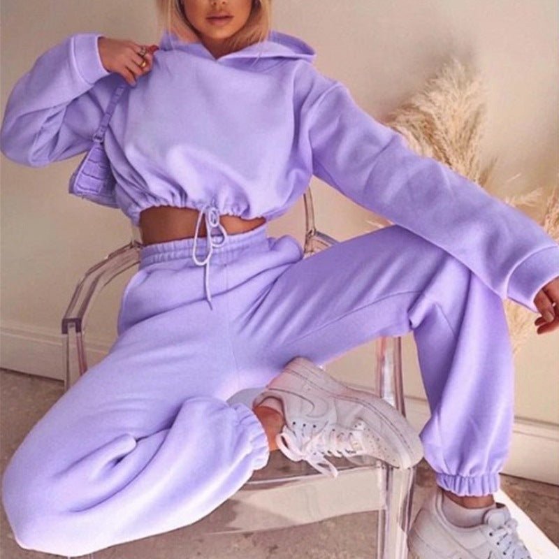 Jogging Suits For Women 2 Piece Sweatsuits Tracksuits Sexy Long Sleeve HoodieCasual Fitness Sportswear - Taylor K Shop