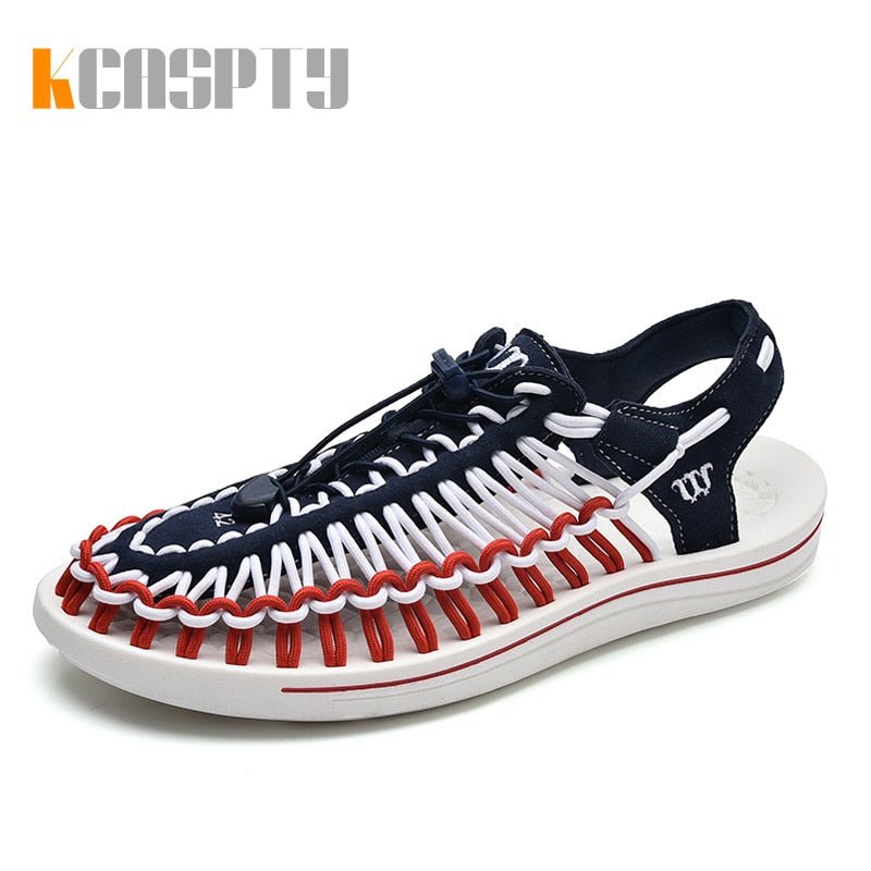 KCASPTY Men Shoes High Quality Handmade Mens Sandals Summer Soft Non - slip Gladiator Sandals Men Hiking Beach Platform Sandals - Taylor K Shop