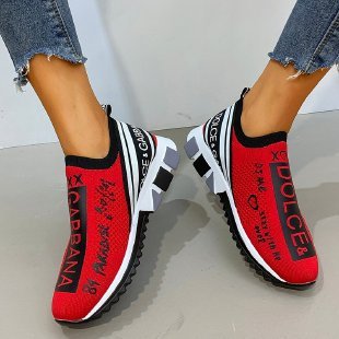 Knitted Socks Shoes Women Breathable Couple Sports Shoes - Taylor K Shop