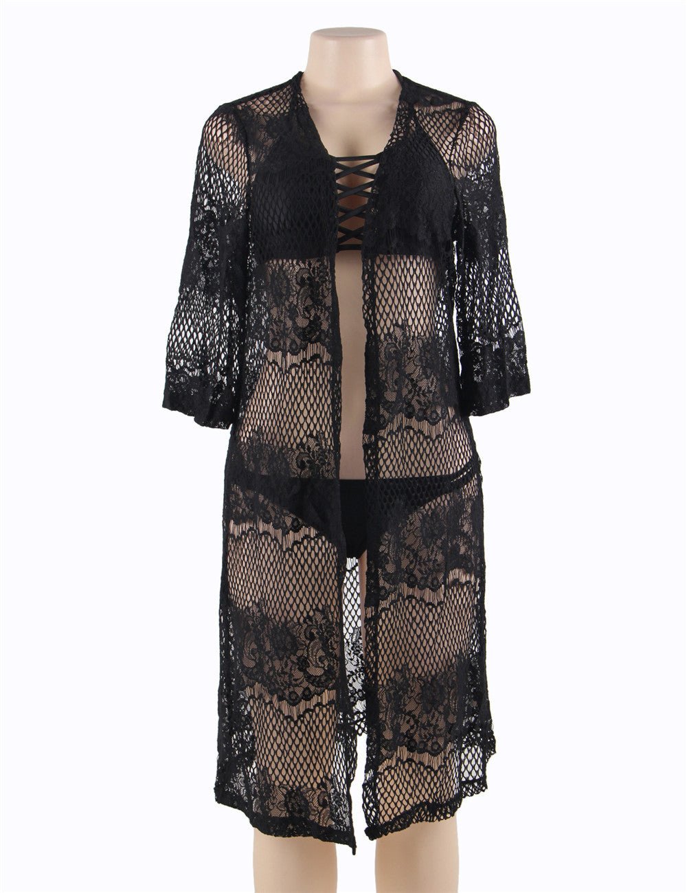 Lace cutout blouse - Taylor K Shop