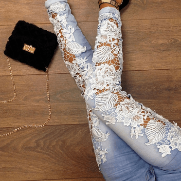 Lace jeans - Taylor K Shop