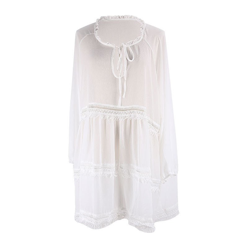 Lace long sleeve blouse - Taylor K Shop