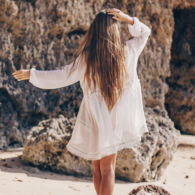 Lace long sleeve blouse - Taylor K Shop