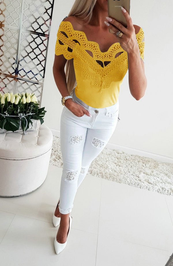 Lace signature blouse - Taylor K Shop