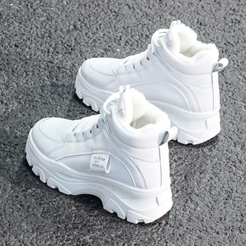 Ladies Plus Velvet Thick Sports Cotton Shoes - Taylor K Shop