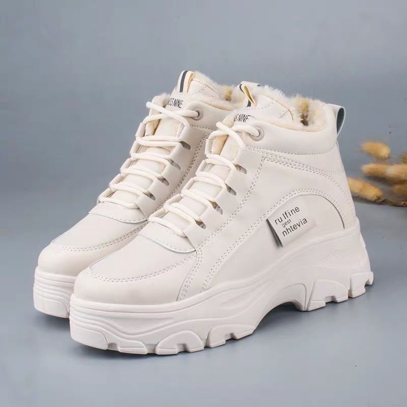 Ladies Plus Velvet Thick Sports Cotton Shoes - Taylor K Shop