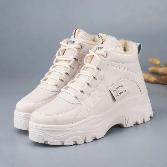 Ladies Plus Velvet Thick Sports Cotton Shoes - Taylor K Shop