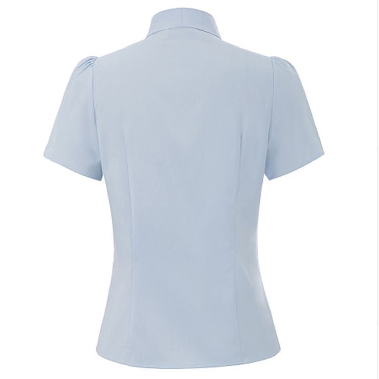 Ladies summer color retro short blouse shirt - Taylor K Shop