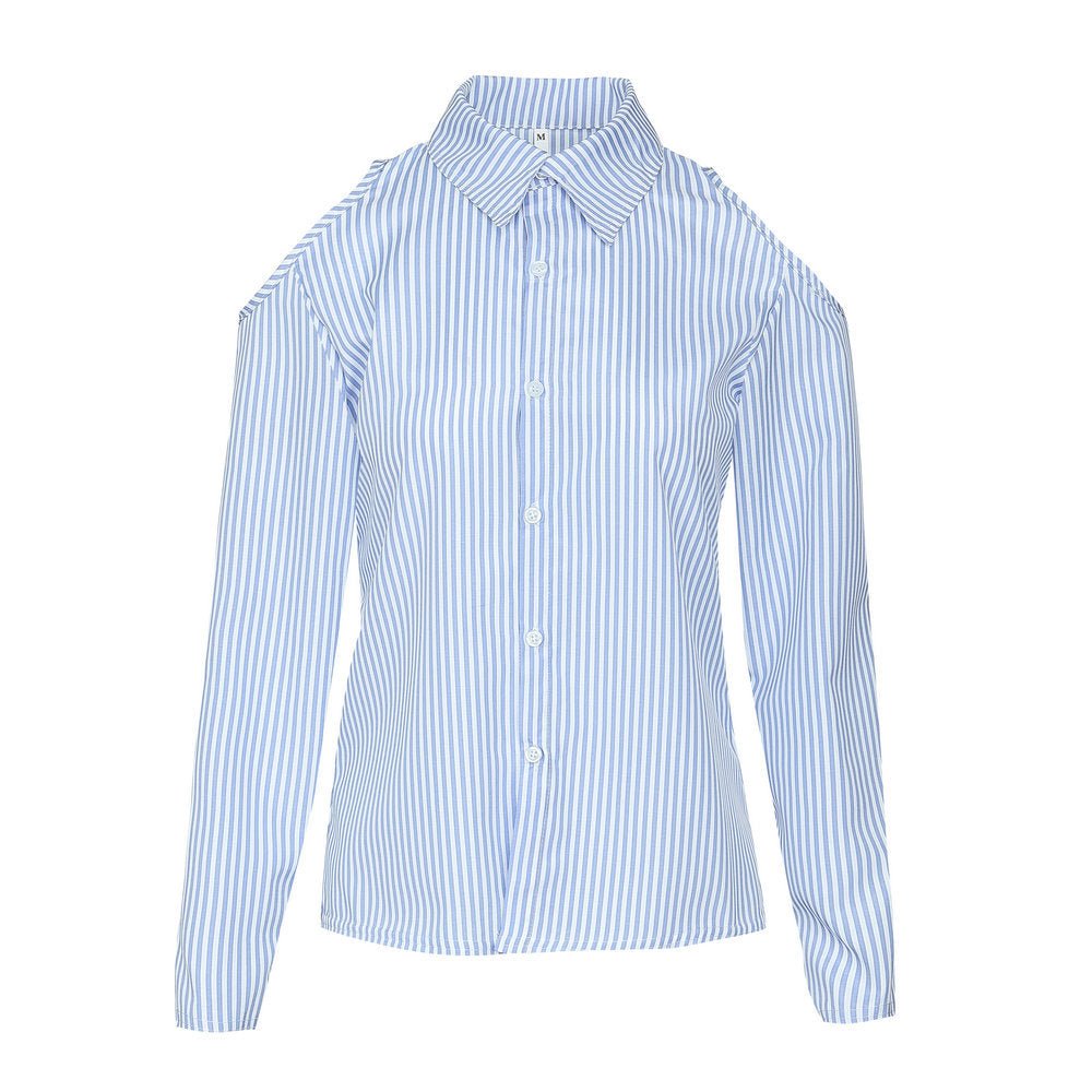 Lapel button blouse - Taylor K Shop