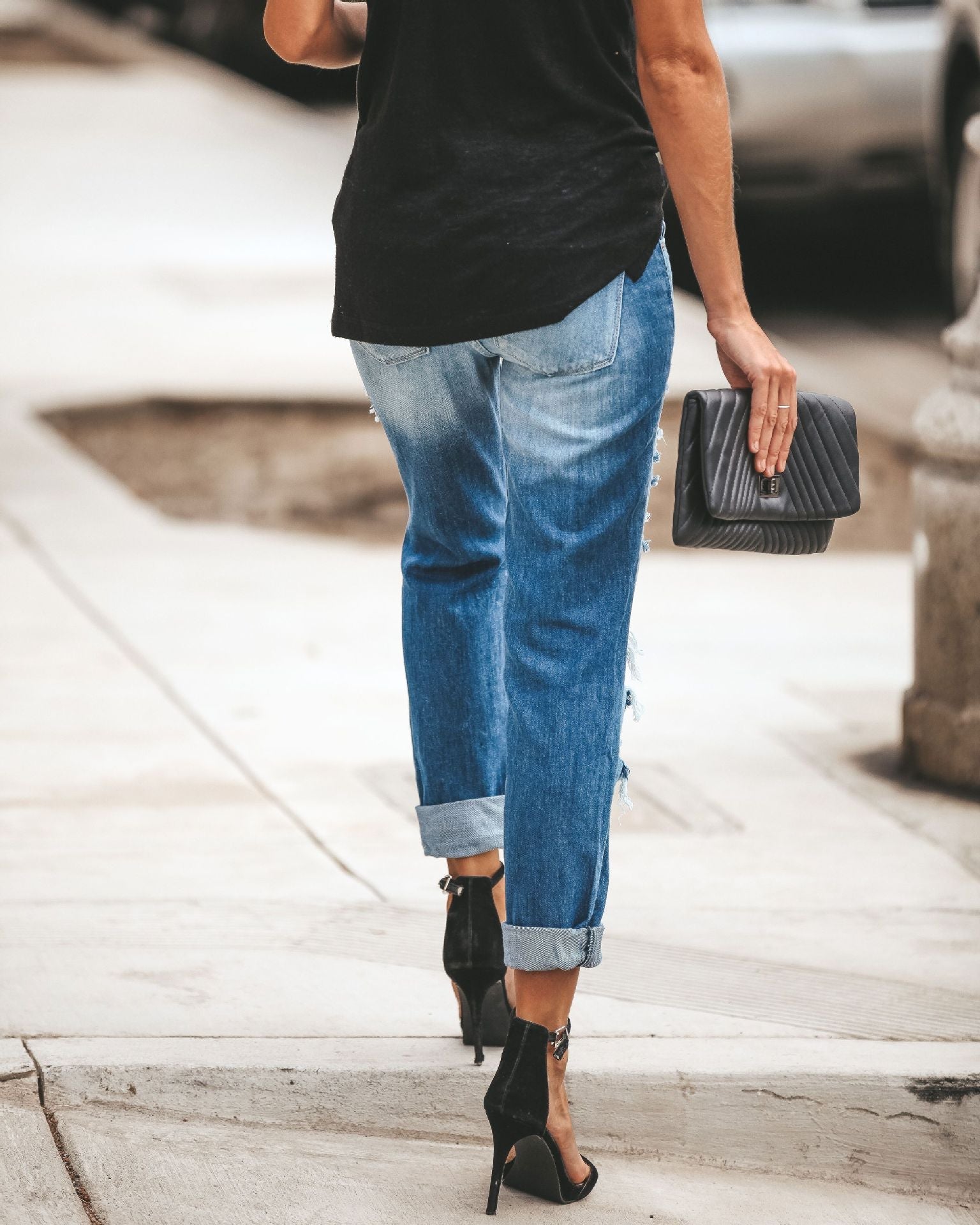 Large ripped jeans - Taylor K Shop