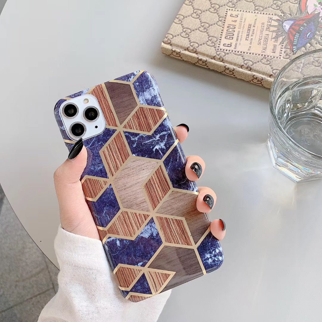 Laser diamond mosaic marble phone case - Taylor K Shop