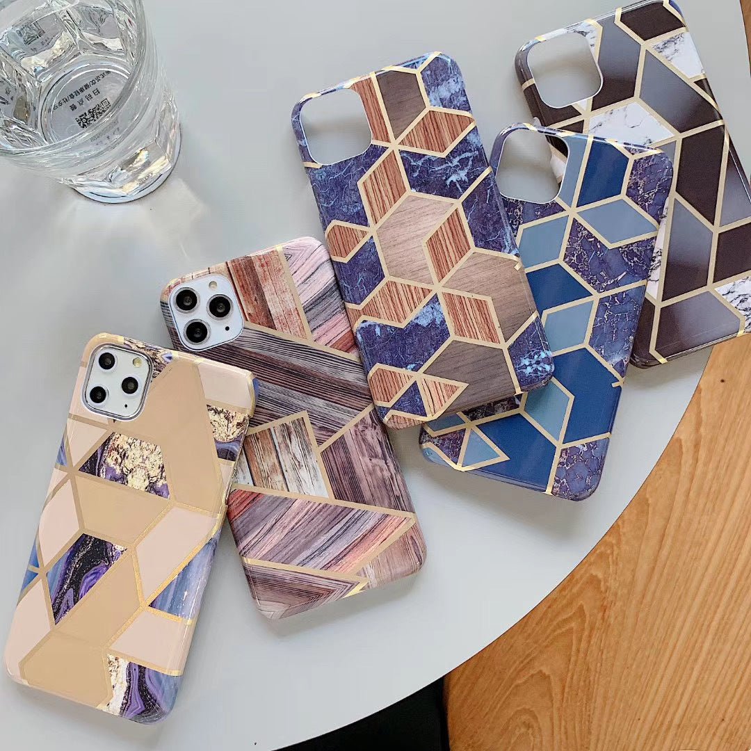 Laser diamond mosaic marble phone case - Taylor K Shop