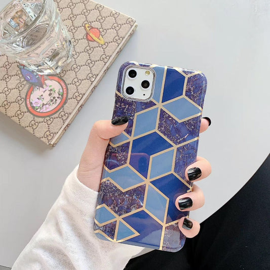 Laser diamond mosaic marble phone case - Taylor K Shop
