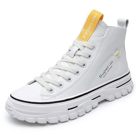 Letters high top small white shoes - Taylor K Shop