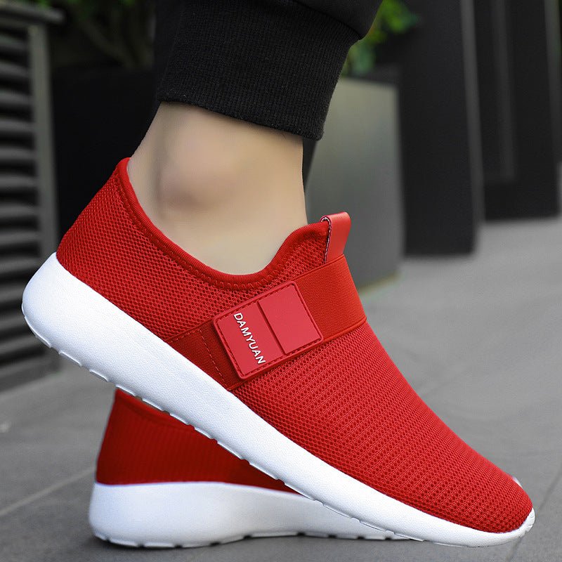 Light Slipon Running Shoes 47 Breathable Casual Mens Sports Shoes 46 Fashion Large Size Outdoor Gym Jogging Mens Sneakers - Taylor K Shop