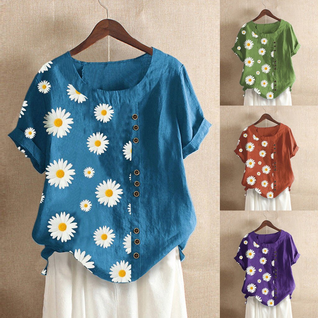 Linen Blouse Shirt - Taylor K Shop