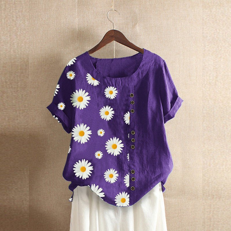 Linen Blouse Shirt - Taylor K Shop