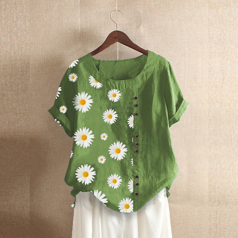Linen Blouse Shirt - Taylor K Shop