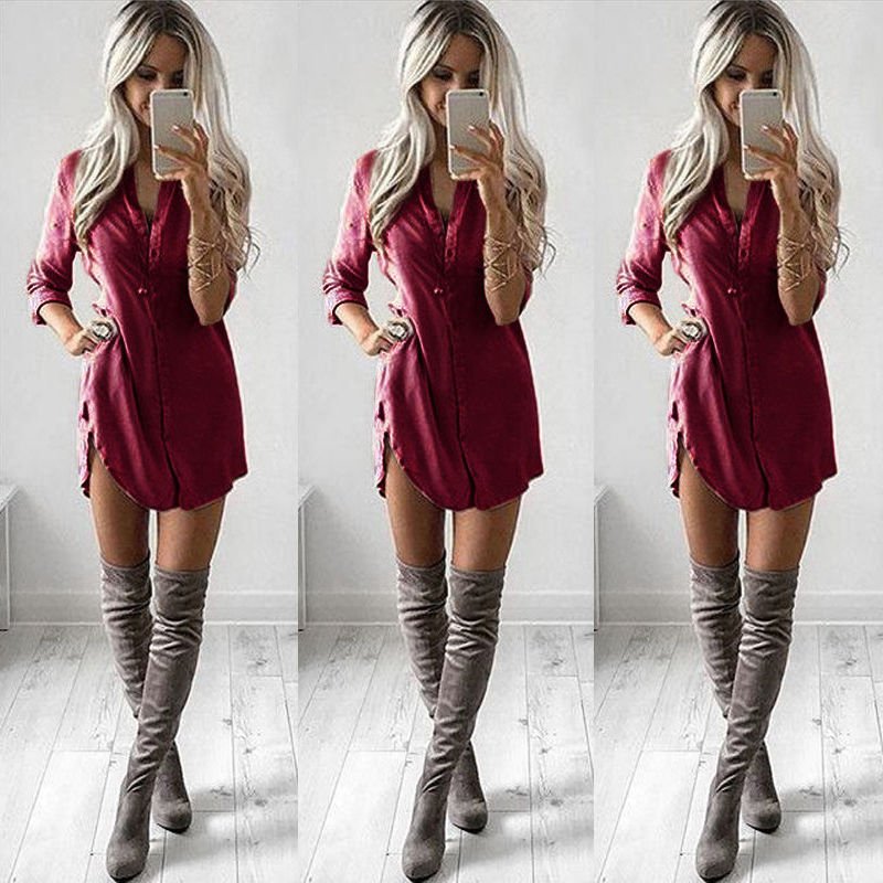 Long Sleeve Shirt Casual Blouse - Taylor K Shop