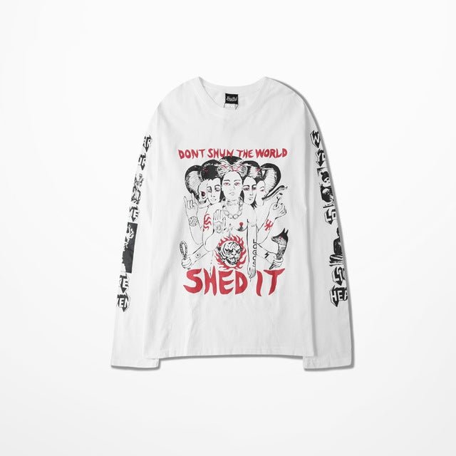 Long Sleeve T-Shirt Men Retro Funny Mens - Taylor K Shop