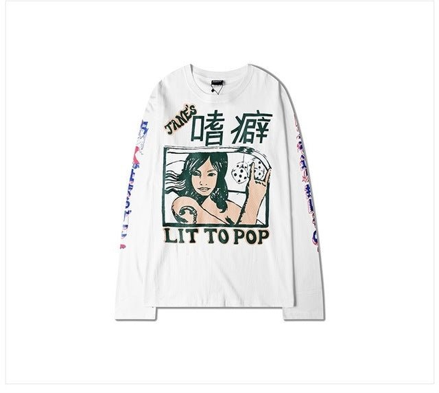 Long Sleeve T-Shirt Men Retro Funny Mens - Taylor K Shop